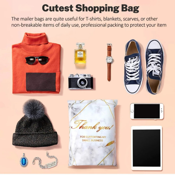 100 Pack Poly Mailers 10x13, Cute Packaging Envelope Mailers Polymailers Packagi - Picture 5 of 6